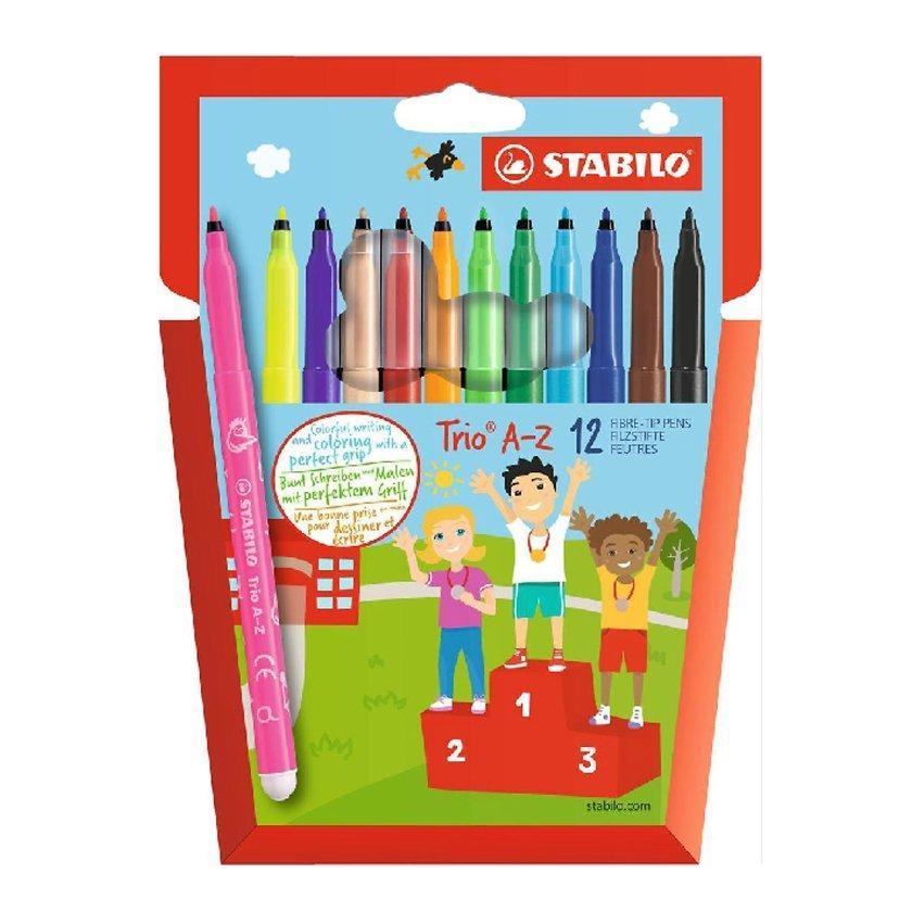 RETOLADOR STABILO TRIO AZ 12 UNITATS | 4006381355629 | STD378/1-12-01 | Llibreria La Gralla | Librería online de Granollers