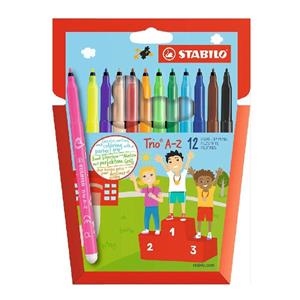 RETOLADOR STABILO TRIO AZ 12 UNITATS | 4006381355629 | STD378/1-12-01 | Llibreria La Gralla | Librería online de Granollers