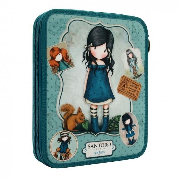 PLUMIER GORJUSS DOBLE NENA VESTIT BLAU GRAN 2017 | 5018997618011 | GOR7220961800-13 | Llibreria La Gralla | Librería online de Granollers