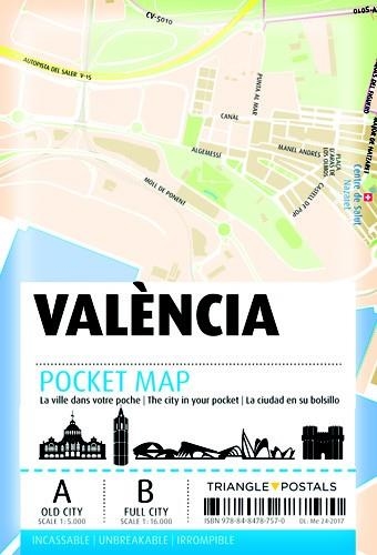 VALENCIA POCKET MAP | 9788484787570 | VVAA | Llibreria La Gralla | Librería online de Granollers