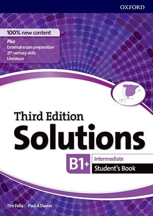 SOLUTIONS INTERMEDIATE B1. STUDENT'S BOOK 3RD EDITION | 9780194523653 | FALLA, TIM/DAVIES, PAUL A. | Llibreria La Gralla | Llibreria online de Granollers