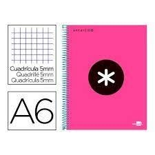 LLIBRETA ANTARTIK ESPIRAL A6 QUADRICULA MICROPERFORAT CARTRO ROSA | 8423473646407 | ANTKD75 | Llibreria La Gralla | Llibreria online de Granollers