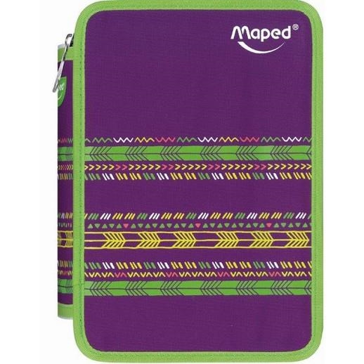 PLUMIER MAPED DOS PISOS ETHNIC LILA I VERD  | 3154149674145 | Llibreria La Gralla | Llibreria online de Granollers