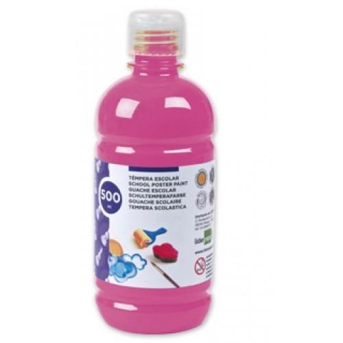 TEMPERA ESCOLAR LIDERPAPEL 500ML FUCSIA | 8423473591981 | LID59198 | Llibreria La Gralla | Librería online de Granollers