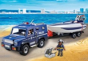 PLAYMOBIL CITY ACTION COTXE DE POLICIA AMB LLANXA | 4008789051875 | PLAYMOBIL | Llibreria La Gralla | Llibreria online de Granollers
