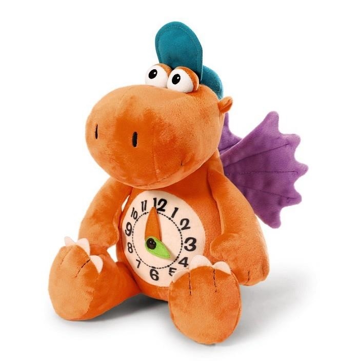 PELUIX PETIT DRAC COCO AMB RELLOTGE D'APRENENTATGE (35 CMS.) | 4012390398847 | NICI | Llibreria La Gralla | Llibreria online de Granollers