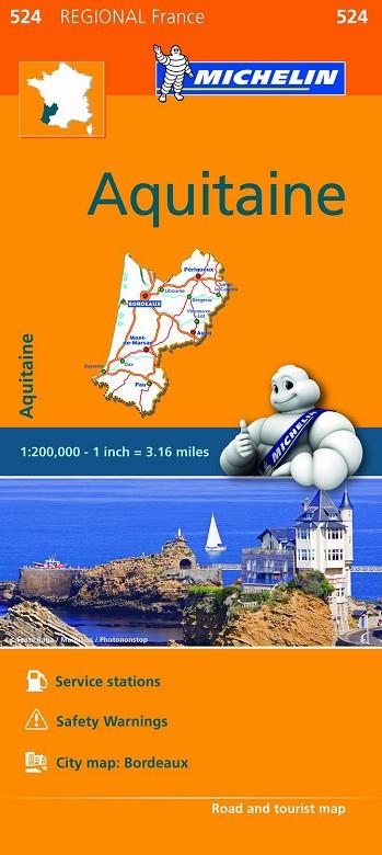 MAPA REGIONAL AQUITAINE | 9782067209343 | VARIOS AUTORES | Llibreria La Gralla | Librería online de Granollers