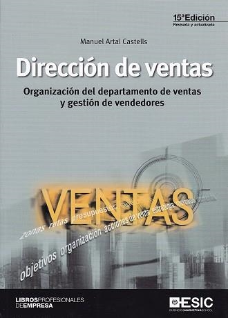 DIRECCIóN DE VENTAS | 9788417129224 | ARTAL CASTELLS, MANUEL | Llibreria La Gralla | Llibreria online de Granollers