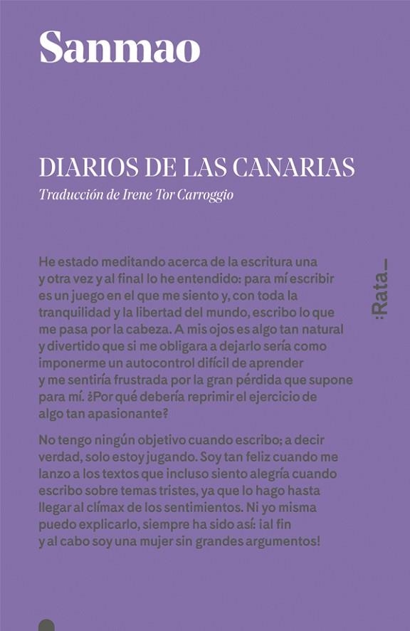 DIARIOS DE LAS CANARIAS | 9788416738090 | SANMAO | Llibreria La Gralla | Librería online de Granollers
