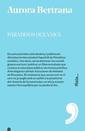 PARADISOS OCEANICS | 9788416738335 | BERTRANA, AURORA | Llibreria La Gralla | Librería online de Granollers