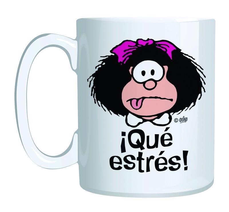 TASSA CERAMICA MAFALDA "QUE ESTRES!" | 9788893671941 | QUINO | Llibreria La Gralla | Librería online de Granollers