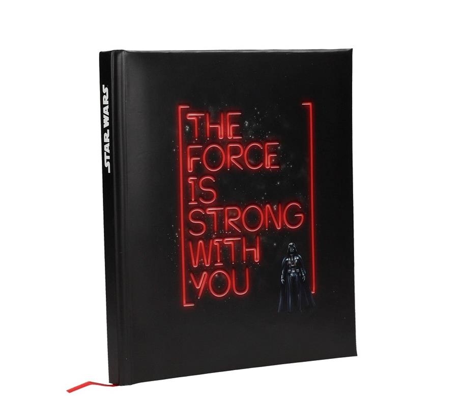 LLIBRETA STAR WARS AMB LLUM "THE FORCE IS STRONG WITH YOU" | 8436546892465 | SD TOYS | Llibreria La Gralla | Librería online de Granollers