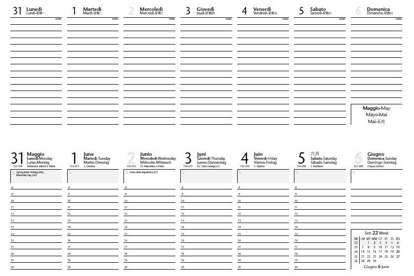 AGENDA 2024 TEMPO PLANING ESPIRAL SV COLORS  | 8029221733605 | 7757PP | Llibreria La Gralla | Llibreria online de Granollers