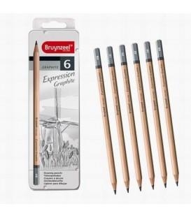 CAIXA LLAPIS EXPRESSIONGRAPHITE BRUYNZEEL 6 UNITATS | 8710141132332 | 7715M06 | Llibreria La Gralla | Librería online de Granollers