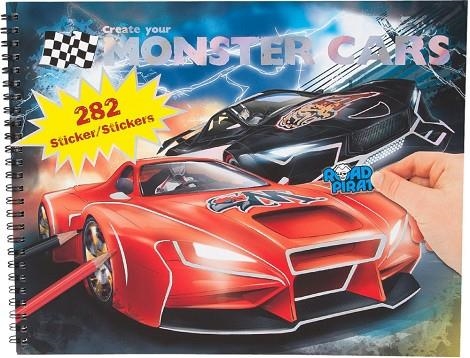 LLIBRETA TOP MODEL CREA MONSTER CARS STICKERS  | 4010070323691 | TOP 6312 | Llibreria La Gralla | Librería online de Granollers