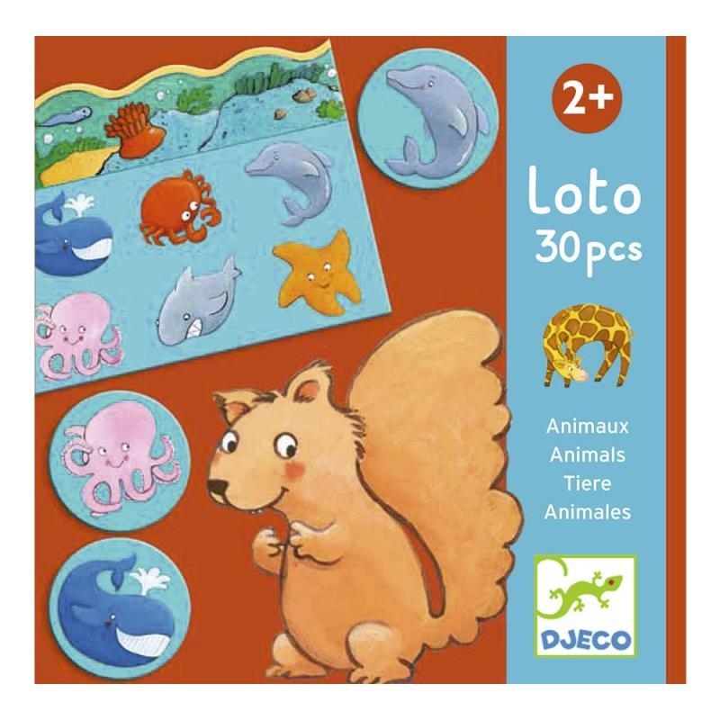 PUZZLE DJECO CUBILET LOTO ANIMALS | 3070900081208 | TOPDJ08120 | Llibreria La Gralla | Librería online de Granollers