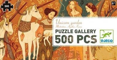 PUZZLE DJECO GALLERY 500PCS DAMAS UNICORNIO | 3070900076242 | TOPDJ07624 | Llibreria La Gralla | Librería online de Granollers