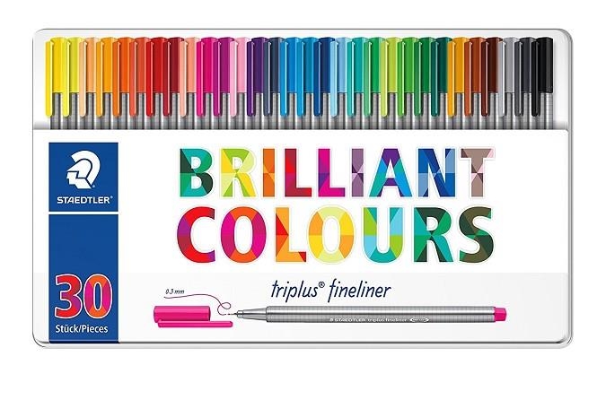 CAIXA METÀL·LICA RETOLADORS BRILLIANT COLORS STAEDLER 30 UN | 4007817337042 | Llibreria La Gralla | Llibreria online de Granollers
