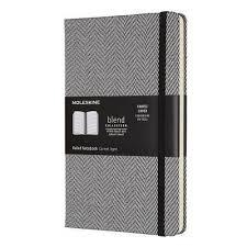 LLIBRETA MOLESKINE TEXTURA 13X21CM RATLLES NEGRA I GRIS TAPA DURA | 8055002855976 | MOL0012107 | Llibreria La Gralla | Librería online de Granollers