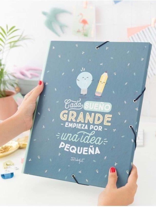 CARPETA SEPARADORA "CADA SUEÑO GRANDE EMPIEZA..." | 8435460715614 | MR. WONDERFUL | Llibreria La Gralla | Llibreria online de Granollers