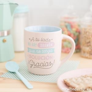 TASSA "A TU LADO NO HAY DRAMON QUE NO TENGA SOLUCION" | 8435460723268 | MR. WONDERFUL | Llibreria La Gralla | Librería online de Granollers