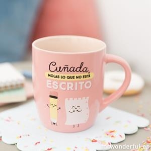 TASSA "CUÑADA MOLAS LO QUE NO ESTA ESCRITO" | 8435460723749 | MR. WONDERFUL | Llibreria La Gralla | Librería online de Granollers