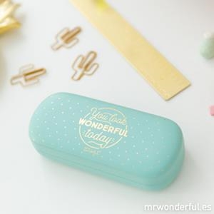 FUNDA PARA GAFAS "YOU LOOK WONDERFUL TODAY" | 8435460717090 | MR. WONDERFUL | Llibreria La Gralla | Librería online de Granollers