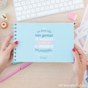 ALBUM CUMPLEAÑOS "EN ESTE DIA TAN GENIAL TE MERECES..." | 8435460705516 | MR. WONDERFUL | Llibreria La Gralla | Librería online de Granollers