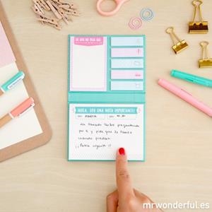 BLOC DE PEQUEÑAS NOTAS PARA GRANDES DIAS | 8435460704236 | MR. WONDERFUL | Llibreria La Gralla | Librería online de Granollers