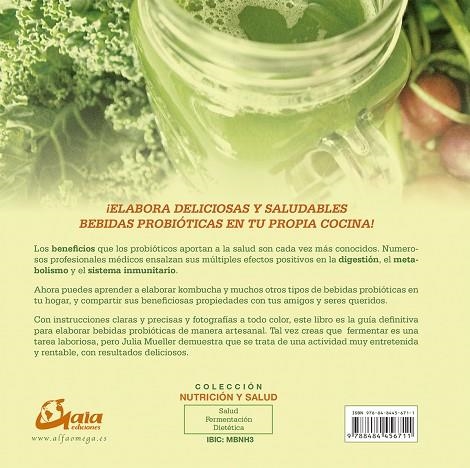 BEBIDAS PROBIÓTICAS | 9788484456711 | MUELLER, JULIA | Llibreria La Gralla | Librería online de Granollers