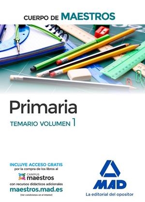 CUERPO DE MAESTROS PRIMARIA. TEMARIO VOLUMEN 1 | 9788414201794 | CENTRO DE ESTUDIOS VECTOR, S.L. | Llibreria La Gralla | Librería online de Granollers