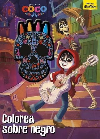 COCO. COLOREA SOBRE NEGRO | 9788416913718 | DISNEY | Llibreria La Gralla | Llibreria online de Granollers