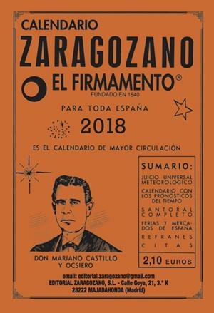 CALENDARIO ZARAGOZANO 2018 | 9788494641916 | MARIANO, CASTILLO Y OCSIERO | Llibreria La Gralla | Librería online de Granollers