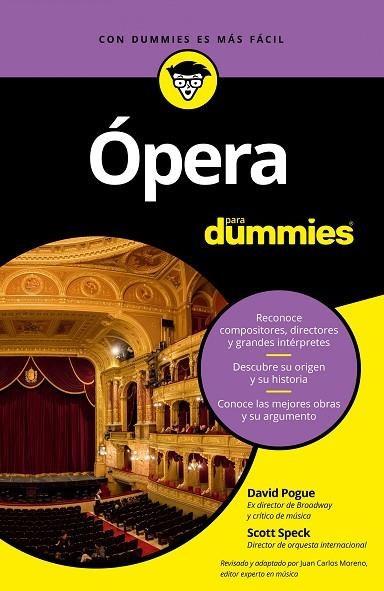 ÓPERA PARA DUMMIES | 9788432904165 | SPECK, SCOTT/POGUE, DAVID | Llibreria La Gralla | Librería online de Granollers