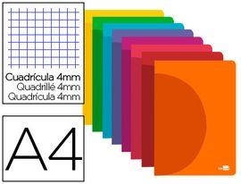 LLIBRETA A4 LIDERPAPEL QUADRICULA 4MM 48 F GRAPADA PLASTIC | 8423473648074 | 64807 | Llibreria La Gralla | Llibreria online de Granollers