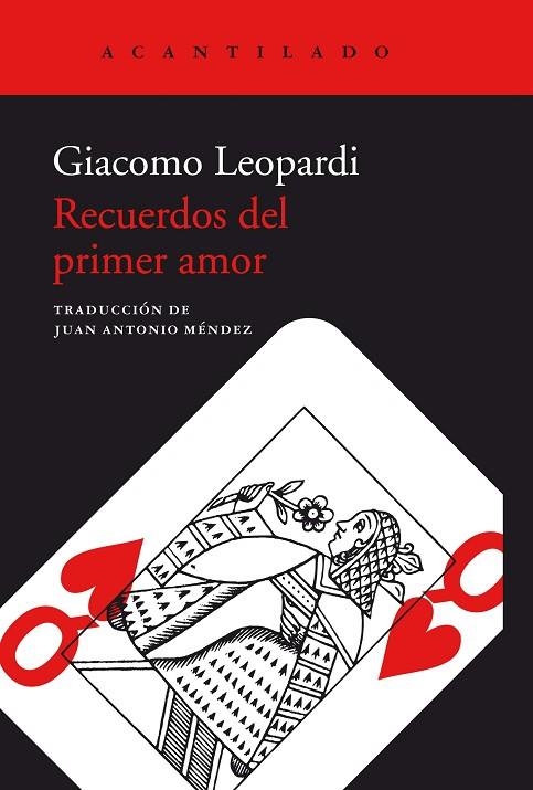 RECUERDOS DEL PRIMER AMOR | 9788416748808 | LEOPARDI, GIACOMO | Llibreria La Gralla | Librería online de Granollers