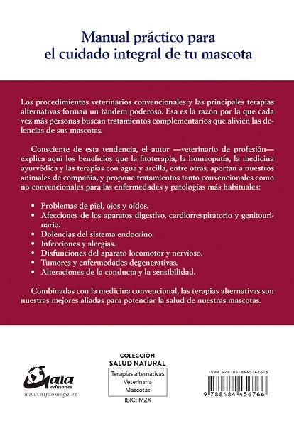 TERAPIAS ALTERNATIVAS PARA ANIMALES DE COMPAÑÍA | 9788484456766 | GARCÍA CARABALLO, SANTIAGO | Llibreria La Gralla | Librería online de Granollers