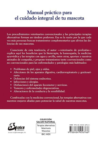 TERAPIAS ALTERNATIVAS PARA ANIMALES DE COMPAÑÍA | 9788484456766 | GARCÍA CARABALLO, SANTIAGO | Llibreria La Gralla | Llibreria online de Granollers