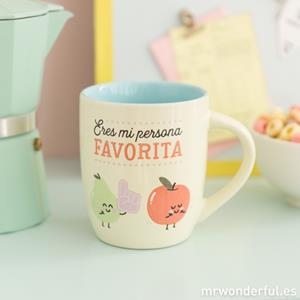 TAZA CERAMICA MR. WONDEFUL "ERES MI PERSONA FAVORITA" | 8435460722353 | MR. WONDERFUL | Llibreria La Gralla | Llibreria online de Granollers