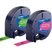 CINTA DYMO LETRATAG 12MMX4M PACK 2 UNITATS NEON ROS I VERD | 3501179562902 | 79799 | Llibreria La Gralla | Librería online de Granollers
