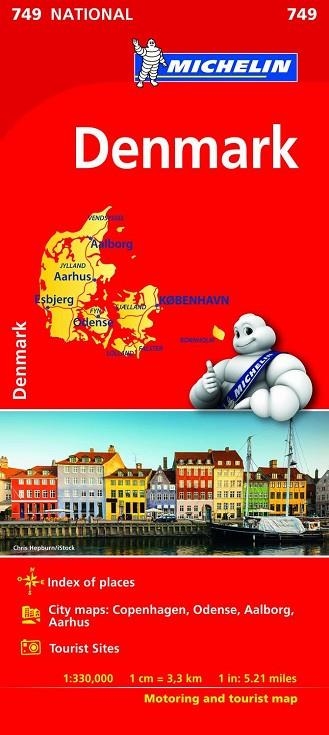 DINAMARCA MAPA NATIONAL 2018 | 9782067216396 | MICHELIN | Llibreria La Gralla | Librería online de Granollers