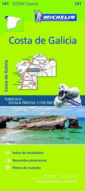 COSTA DE GALICIA MAPA ZOOM MICHELIN 2018 | 9782067218000 | VARIOS AUTORES | Llibreria La Gralla | Librería online de Granollers