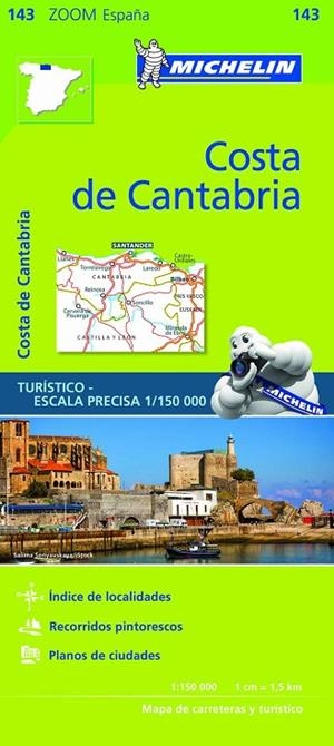 COSTA DE CANTABRIA MAPA ZOOM MICHELIN 2018 | 9782067218055 | VARIOS AUTORES | Llibreria La Gralla | Librería online de Granollers
