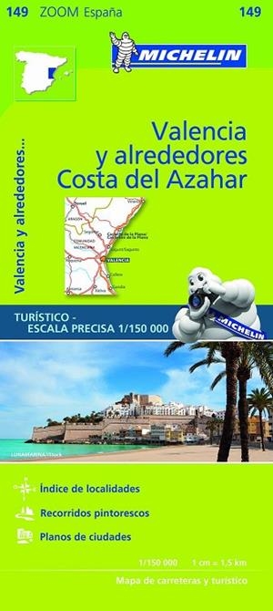 VALENCIA Y ALREDEDORES, COSTA DEL AZAHAR MAPA ZOOM 2018 | 9782067218253 | VARIOS AUTORES | Llibreria La Gralla | Librería online de Granollers