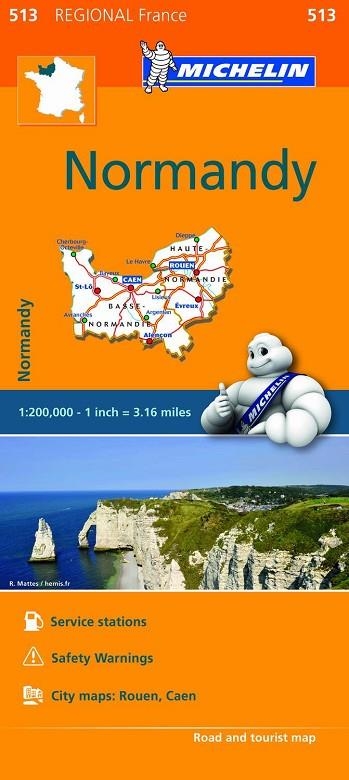 NORMANDY MAPA REGIONAL 2018 | 9782067209657 | VARIOS AUTORES | Llibreria La Gralla | Llibreria online de Granollers