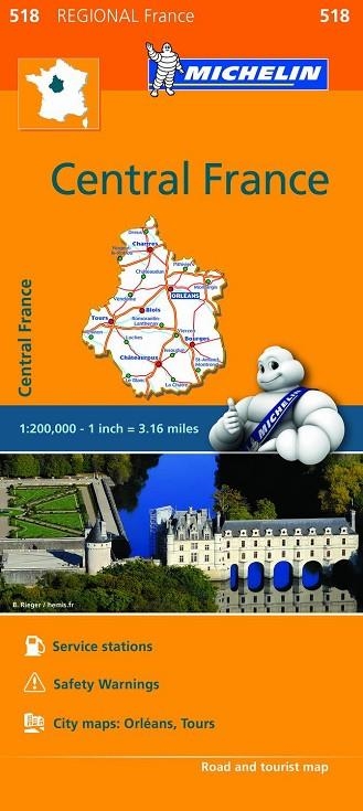 CENTRAL FRANCE MAPA REGIONAL 2018 | 9782067211827 | VARIOS AUTORES | Llibreria La Gralla | Librería online de Granollers