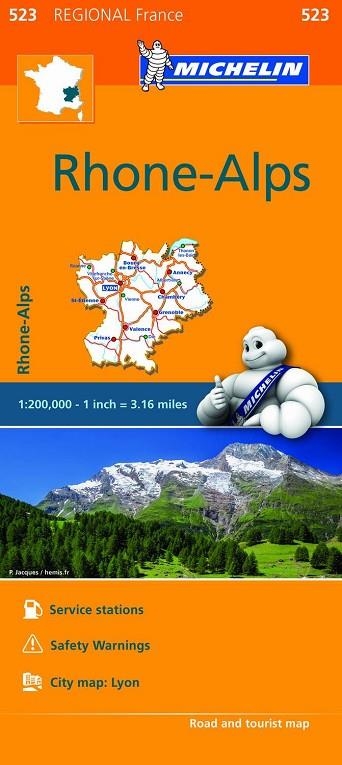 RHÔNE-ALPS MAPA REGIONAL 2018 | 9782067209305 | VARIOS AUTORES | Llibreria La Gralla | Librería online de Granollers