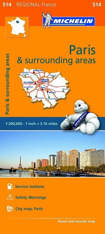 PARIS & SURROUNDINGS AREAS MAPA REGIONAL 2018 | 9782067209688 | VARIOS AUTORES | Llibreria La Gralla | Llibreria online de Granollers