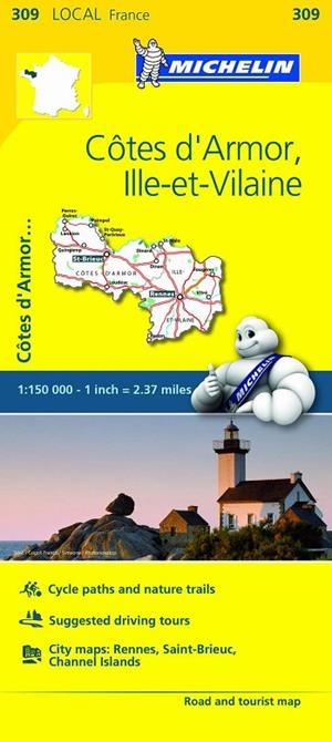 CÔTES-D'ARMOR, ILLE-ET-VILAINE MAPA LOCAL MICHELIN 2018 | 9782067210066 | VARIOS AUTORES | Llibreria La Gralla | Librería online de Granollers