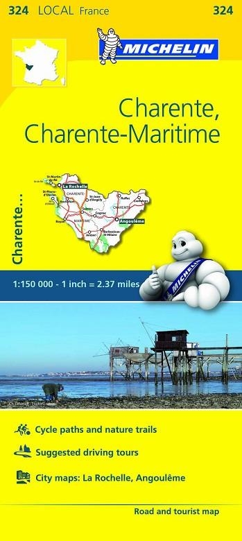 CHARENTE, CHARENTE-MARITIME MAPA LOCAL MICHELIN 2018 | 9782067210363 | VARIOS AUTORES | Llibreria La Gralla | Llibreria online de Granollers